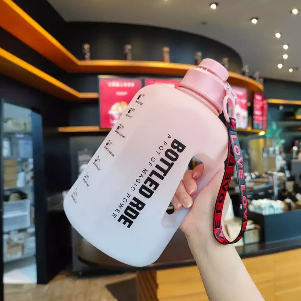 2.2L Large Capacity Travel Water Bottle With Time Maker, Portable Fitness Jug, Sport Gym Drinking Tumbler 2.2L Large Capacity Travel Water Bottle With Time Maker, Portable Fitness Jug, Sport Gym Drinking Tumbler